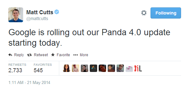 Matt Cutts Panda 4.0